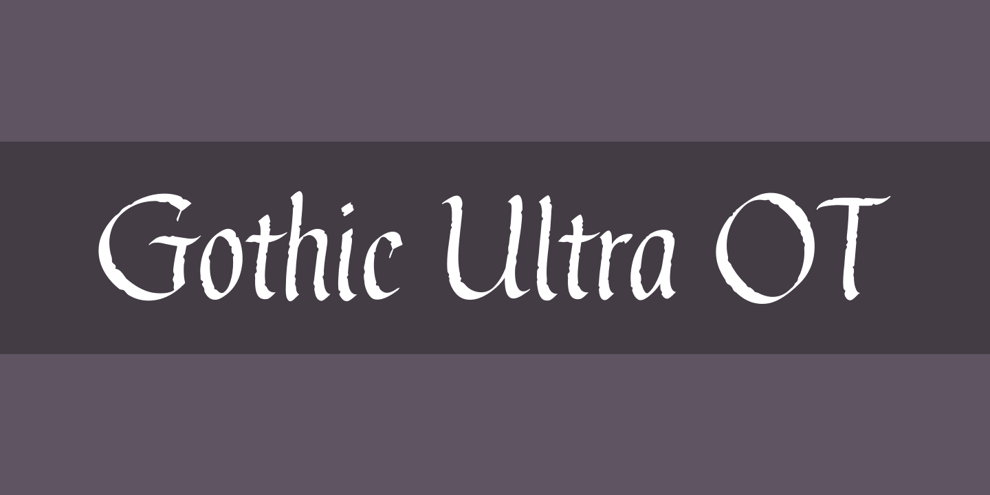 Czcionka Gothic Ultra OT